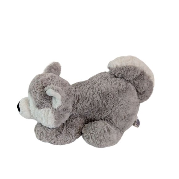 Aurora Siberian Husky Dog Plush Gray White Wolf 14"  Stuffed Animal Toy Playful - Picture 3 of 9